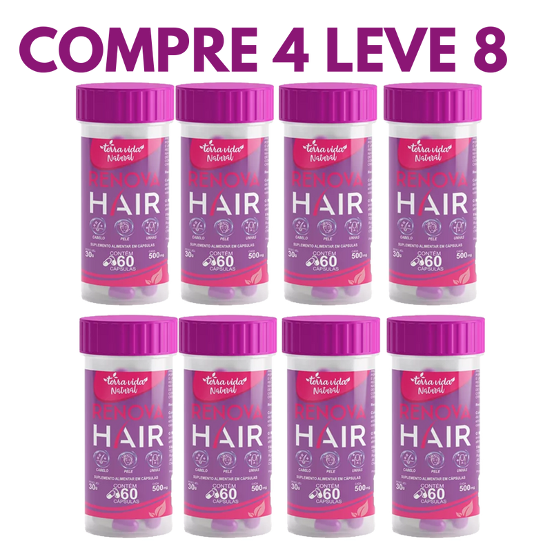 Renova Hair: Crescimento e Força para Cabelos e Unhas