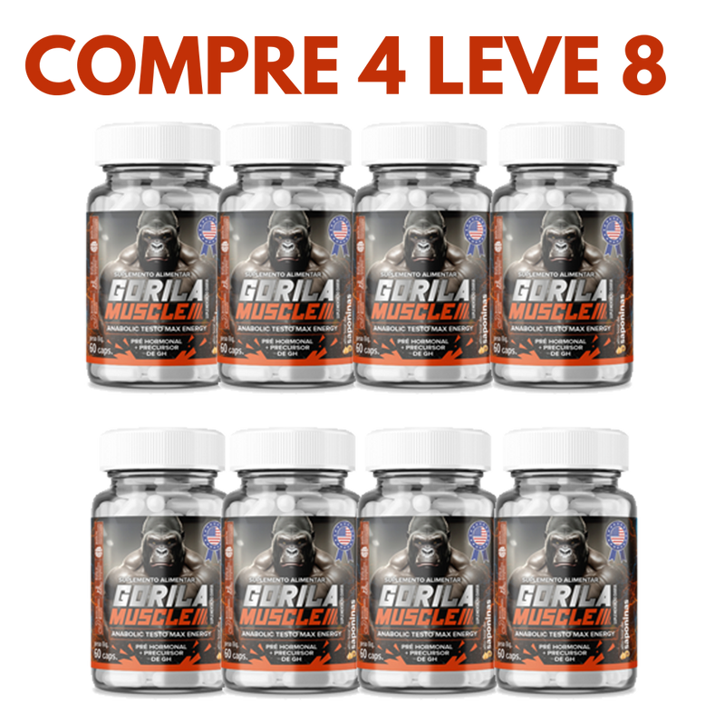 Gorilla Muscle: Força, Energia e Testosterona em Níveis Máximos!