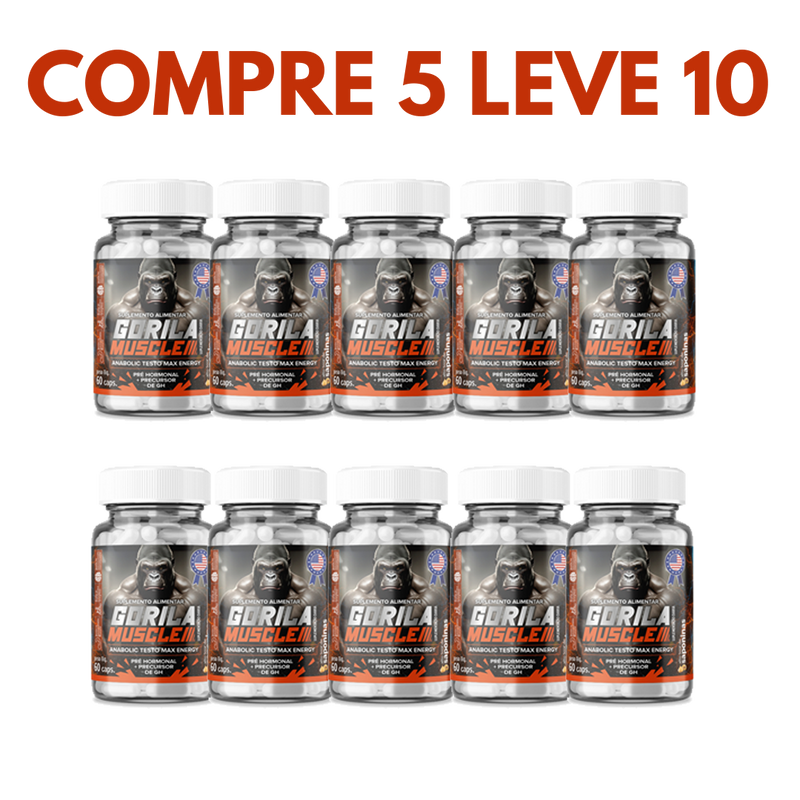 Gorilla Muscle: Força, Energia e Testosterona em Níveis Máximos!