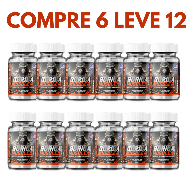 Gorilla Muscle: Força, Energia e Testosterona em Níveis Máximos!