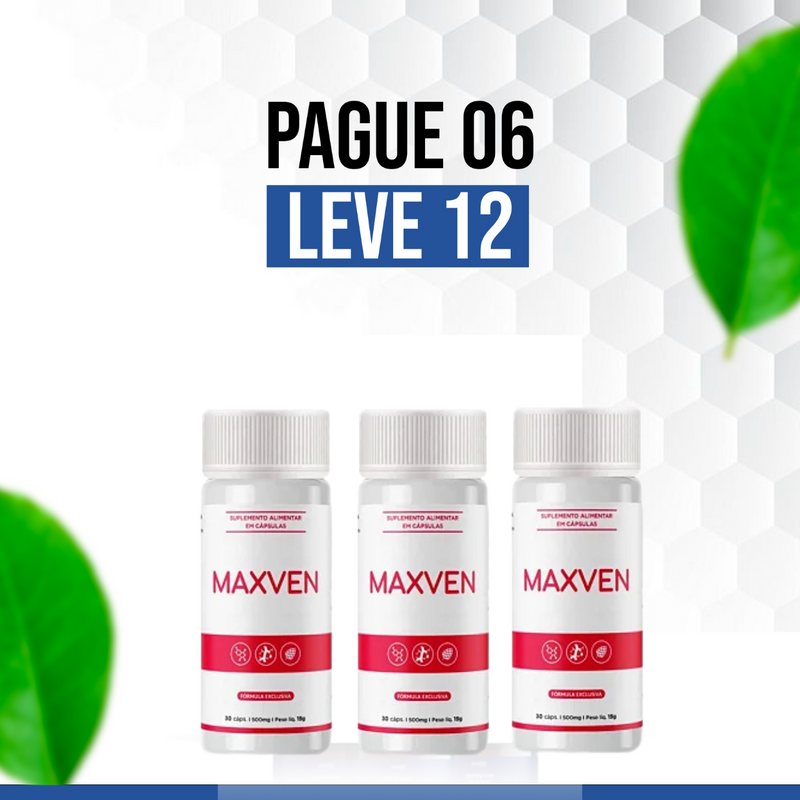 Maxven: Circulação Ativa, Pernas Leves e Mais Disposição (30 cápsulas)